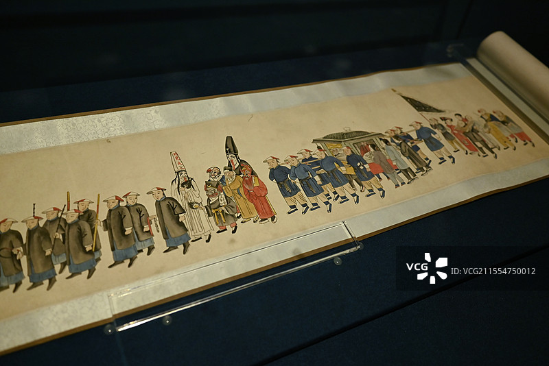 首都博物馆 城隍出巡图卷图片素材