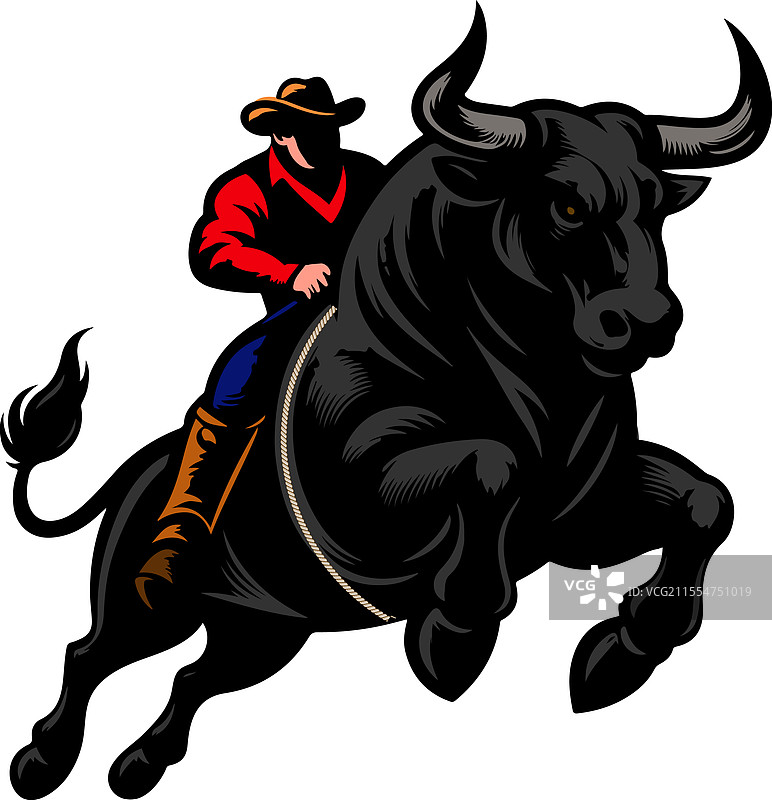 公牛骑术巡回赛的生活图片素材