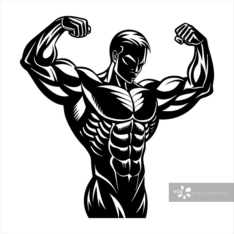 身体的肌肉图片素材