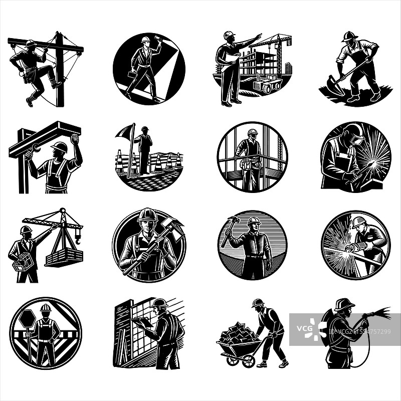 建筑工人图片素材