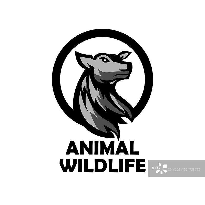 鹿动物设计标志图片素材