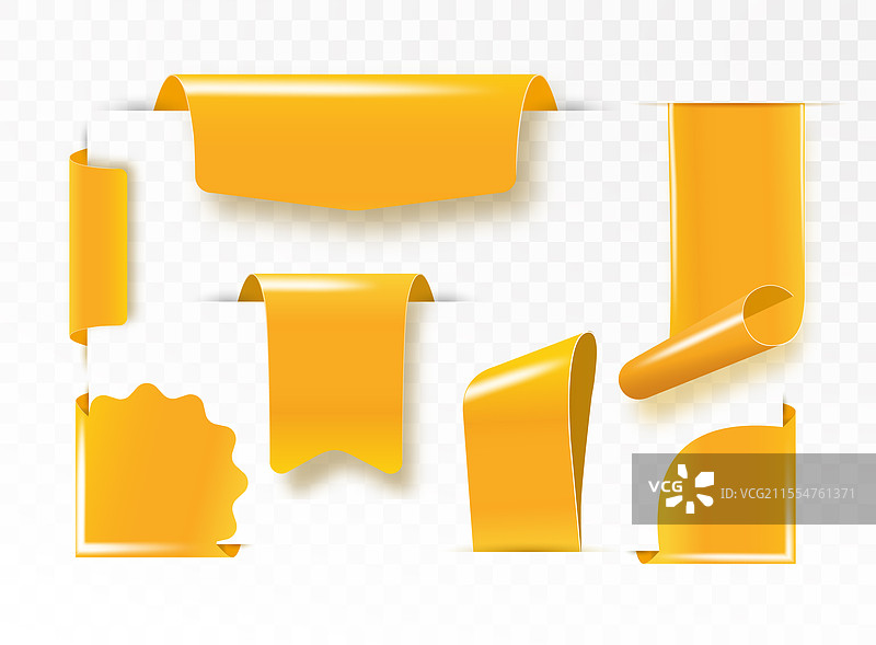 金色缎带标签 金色纺织品标签图片素材