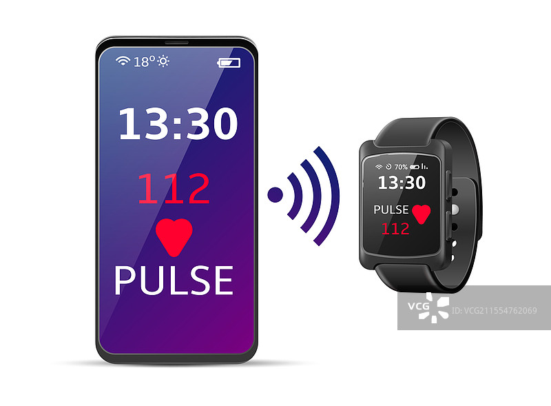 使用智能手表进行心率监测的真实场景图片素材