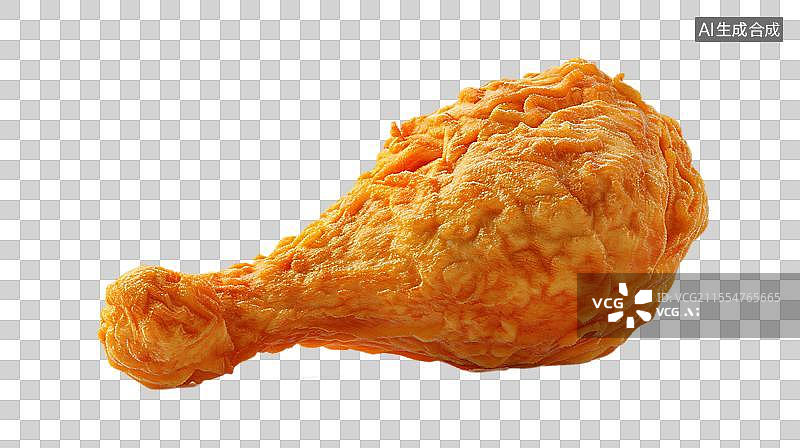 【AI数字艺术】金黄酥脆 诱人美味的炸鸡腿图片素材