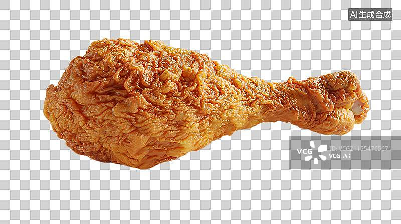 【AI数字艺术】金黄酥脆 诱人美味的炸鸡腿图片素材
