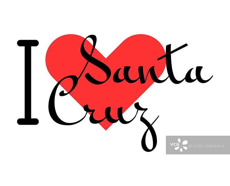 我爱玻利维亚的圣克鲁斯市手绘图图片素材