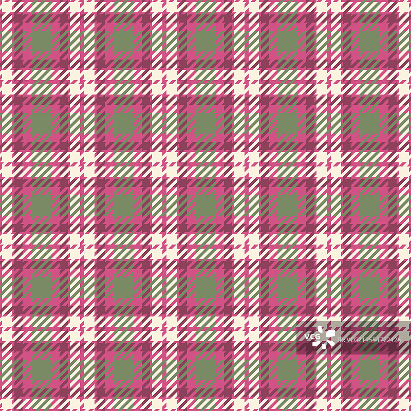 时尚的粉色和绿色格子图案，完美适合图片素材