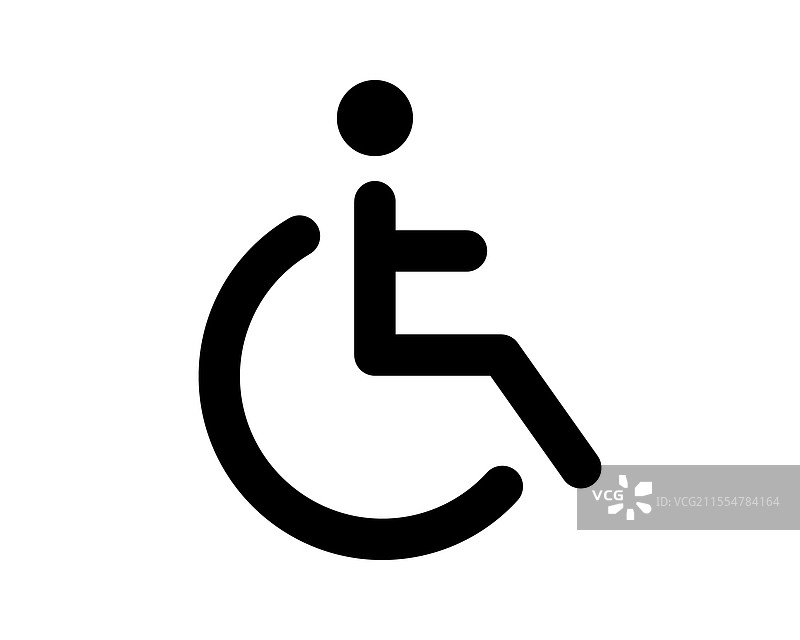 黑色粗体图标描绘一个人处于某种状态图片素材