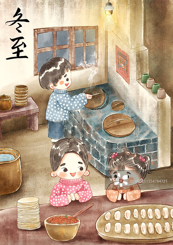 二十四节气之冬至图片素材