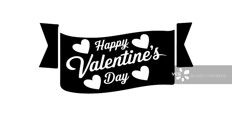 情人节快乐的排版问候贴纸图片素材