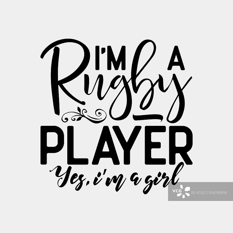 我是橄榄球运动员，是的，我是女孩。图片素材