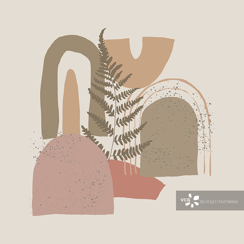 抽象的波西米亚风格，带有自然色彩图片素材