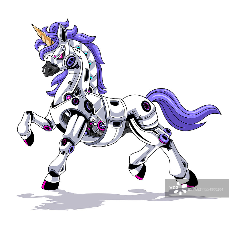 独角兽电子竞技吉祥物logo设计图片素材