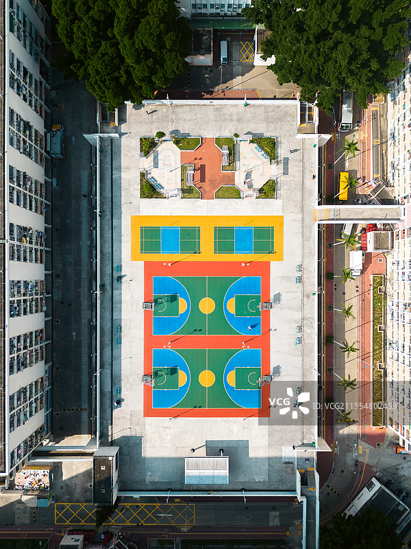 香港彩虹村天台球场图片素材