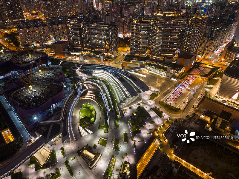 香港油尖旺区西九龙火车站图片素材