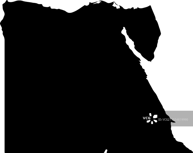 埃及轮廓地图图片素材