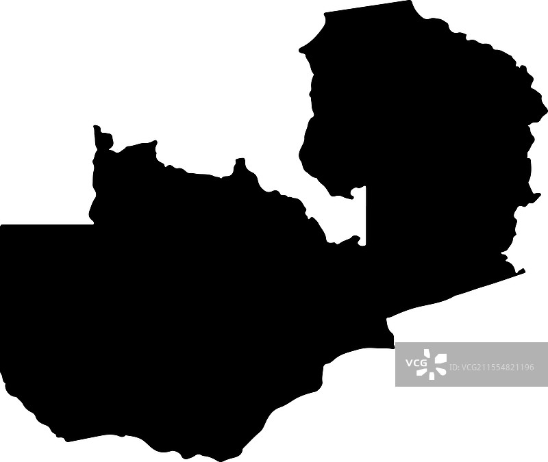 赞比亚轮廓地图图片素材