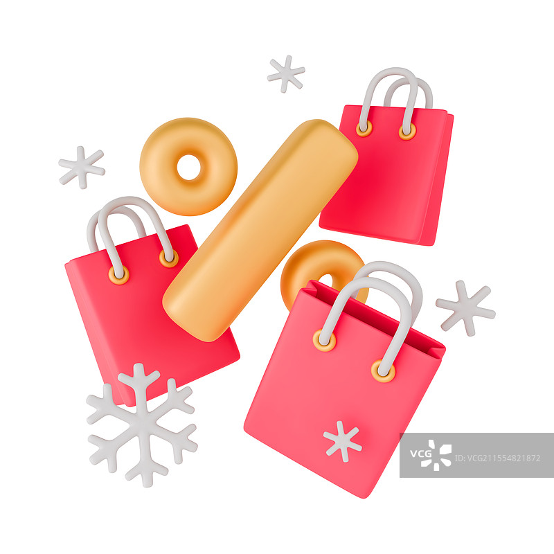 季节性折扣3D概念图片素材