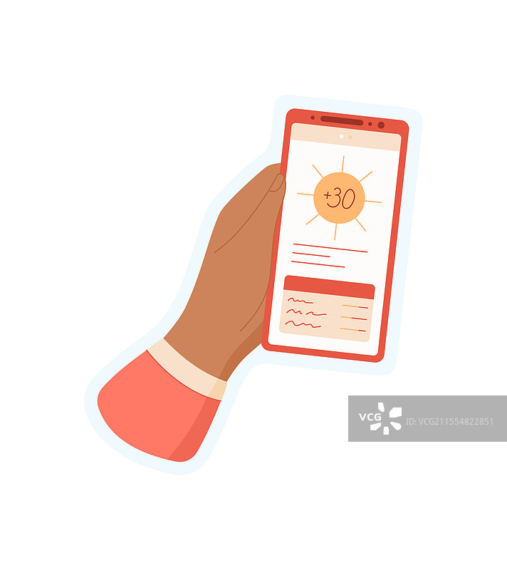 手握手机的贴纸图片素材