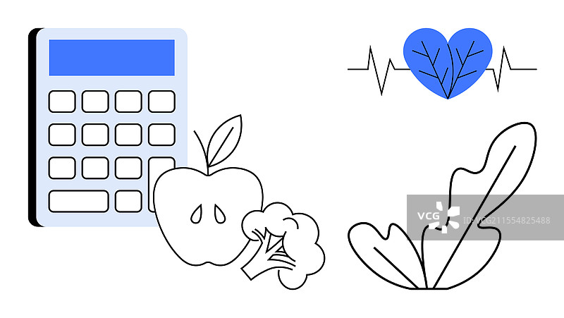 健康生活计算营养与健康图片素材