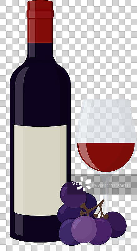 一瓶葡萄酒图片素材