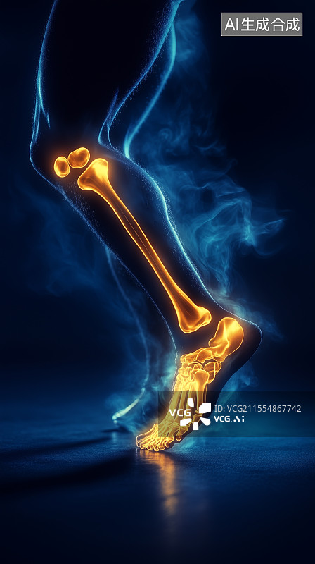【AI数字艺术】脚部运动透视图图片素材