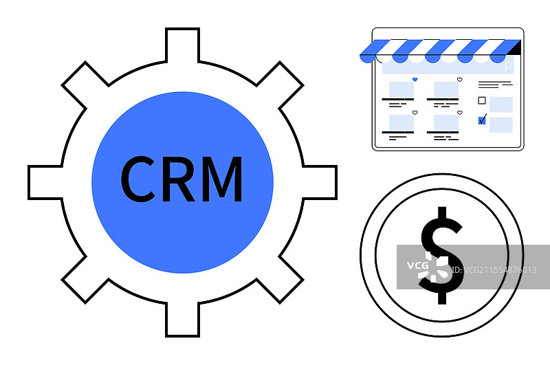 客户关系管理与电子商务图片素材