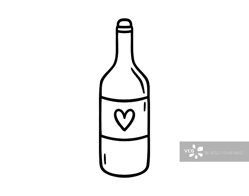 婚礼派对饮用的香槟酒瓶图片素材