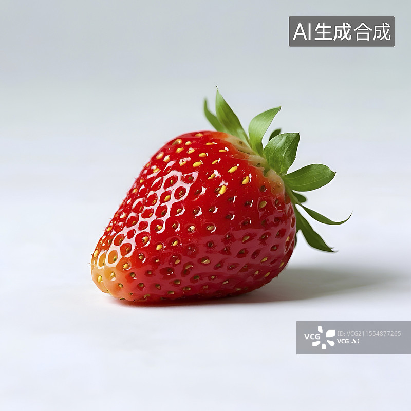 【AI数字艺术】一颗草莓图片素材