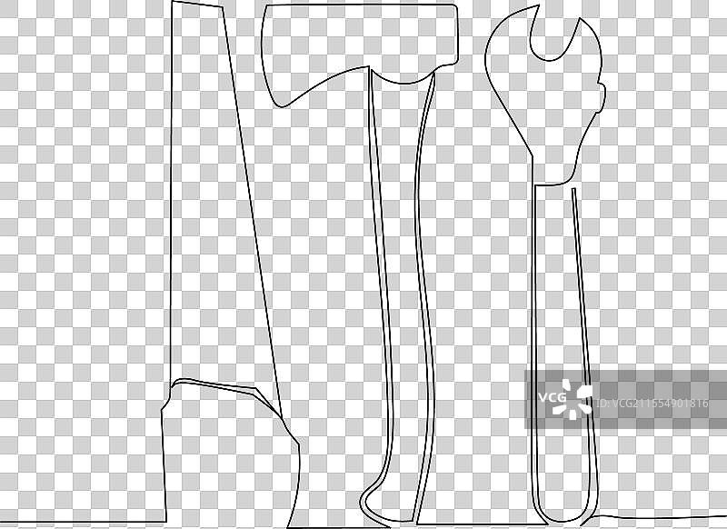 一套家用木工工具设计图片素材