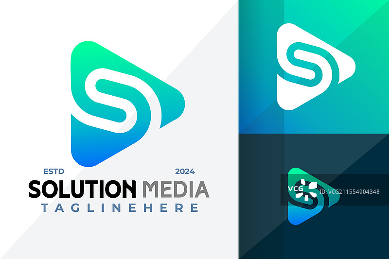 字母S的媒体播放图标设计图片素材