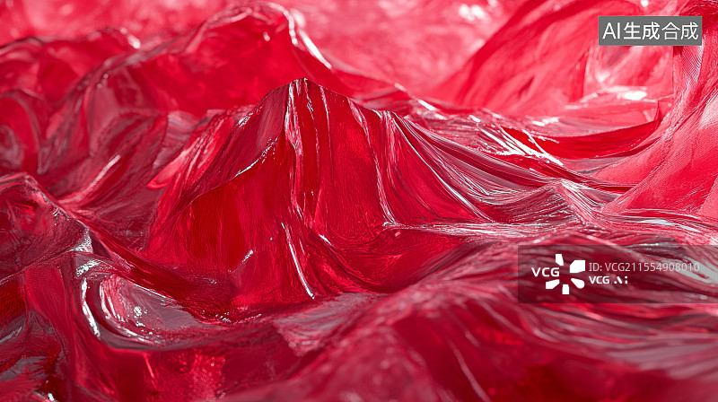 【AI数字艺术】血红色波涛汹涌的海洋末日风格的炽热景象图片素材