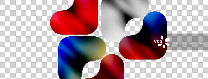 一个红色、白色、蓝色和绿色的标志在白色背景上图片素材