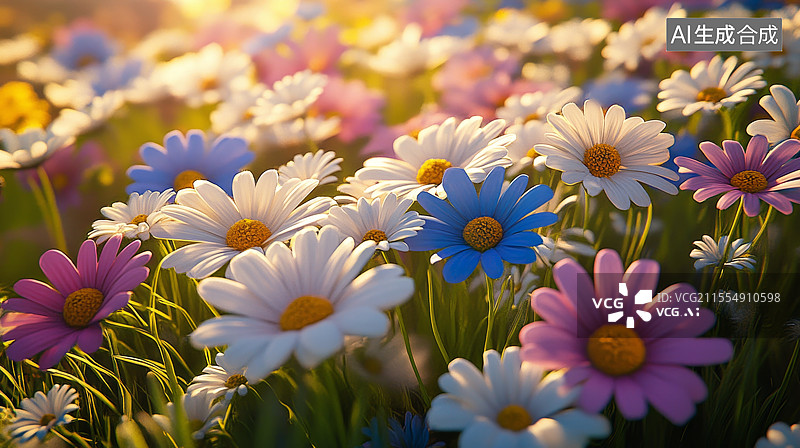 【AI数字艺术】盛开的鲜花图片素材