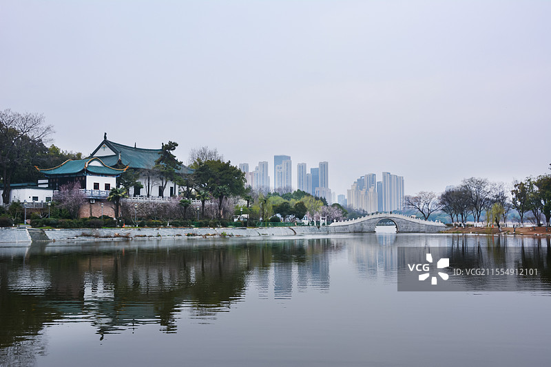 武汉古琴台公园图片素材