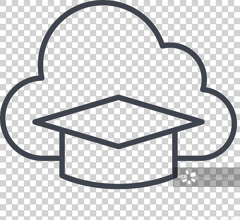 与学习相关的云教育图标图片素材