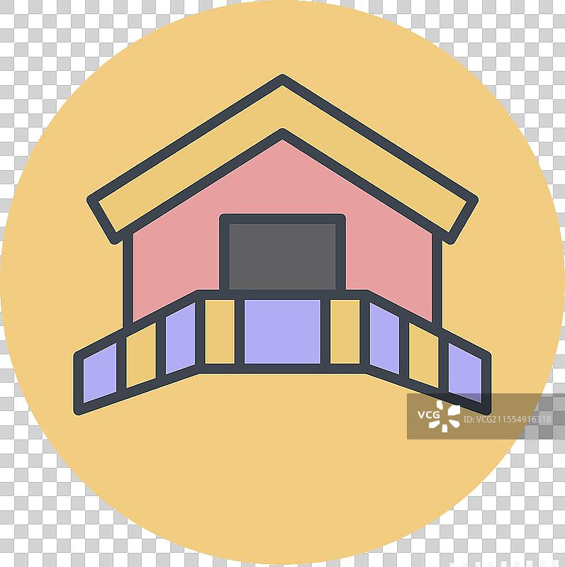 与南非象征色彩相关的房屋图标图片素材