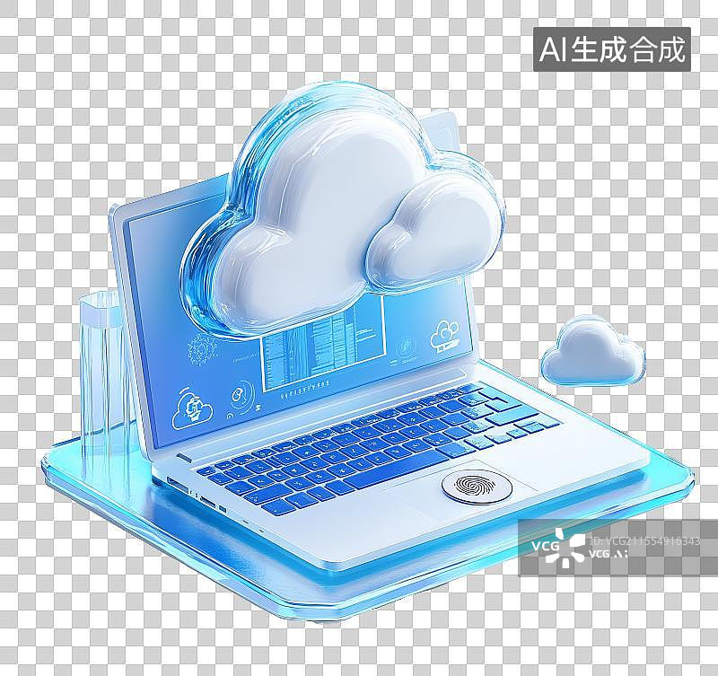 【AI数字艺术】免扣云数据元素3d图标图片素材