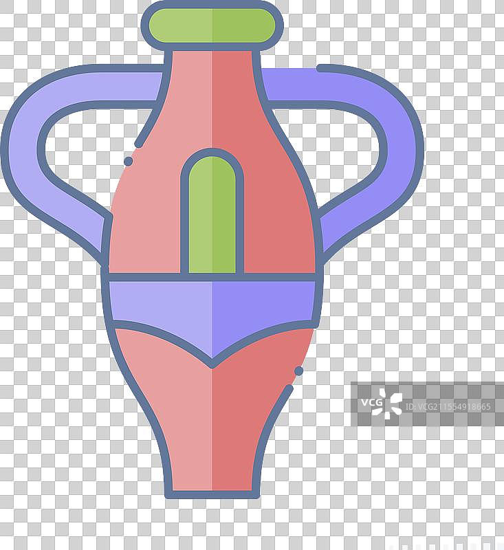 与南非象征相关的图标花瓶涂鸦图片素材