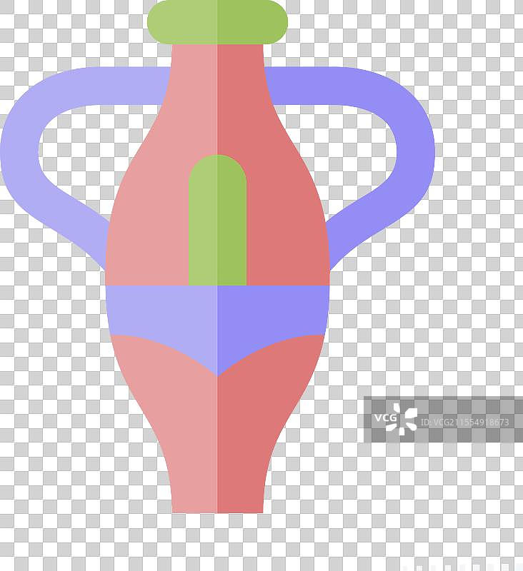 与南非象征相关的平面图标花瓶图片素材