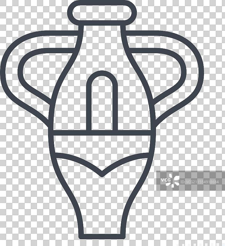 与南非象征相关的图标花瓶线条图片素材