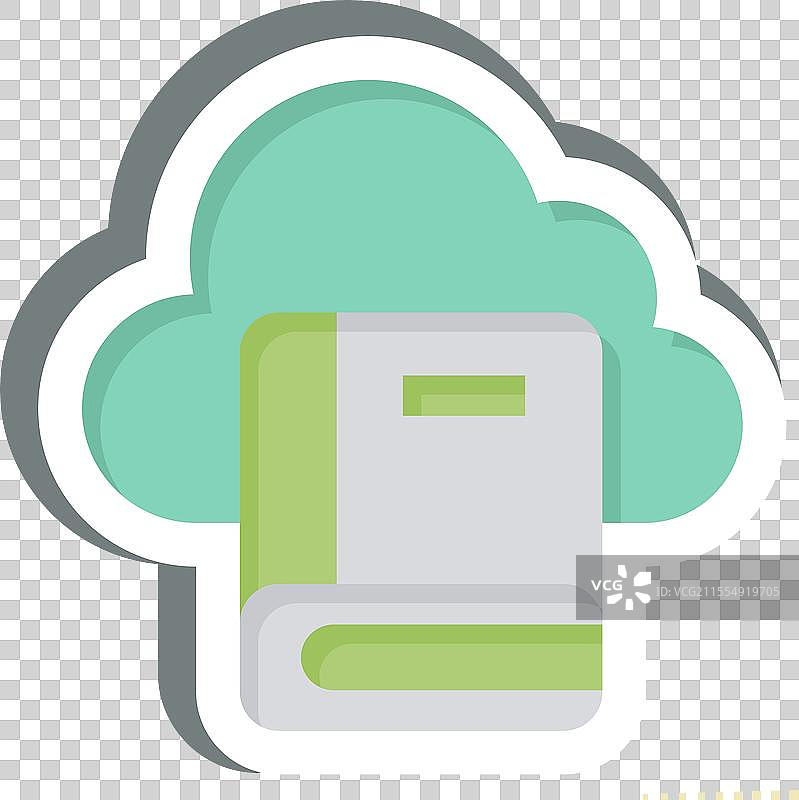 学习符号相关的书籍云贴纸2图片素材