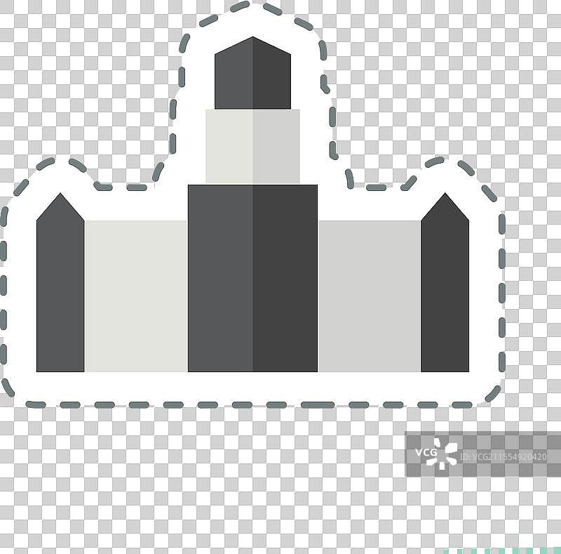 与南非开普敦相关的贴纸线条剪裁图片素材