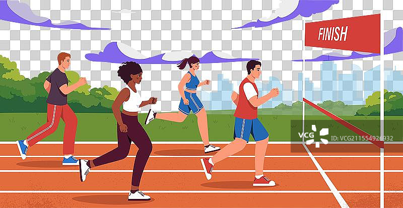 跑步比赛概念图片素材