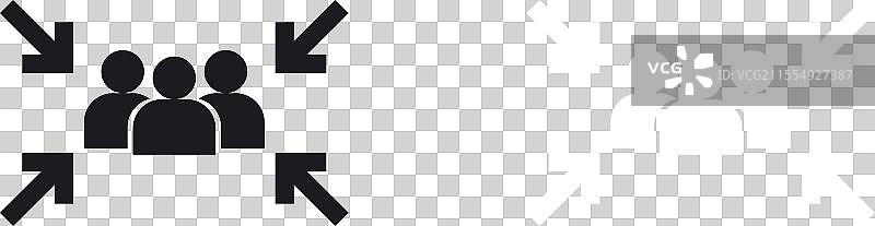 紧急火灾集合点图标集图片素材