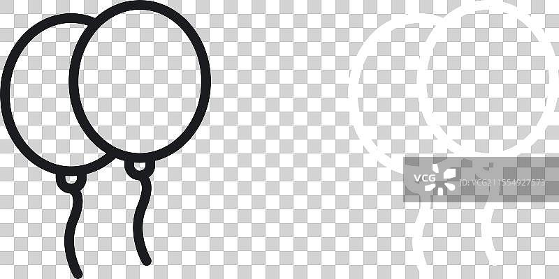 气球图标集，节日庆典和活动图片素材