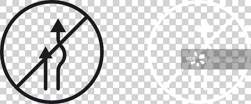 禁止超车交通标志图标集图片素材