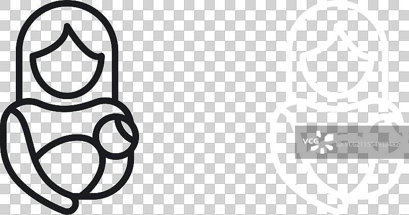 产后护理图标集 母亲护理 儿童符号图片素材