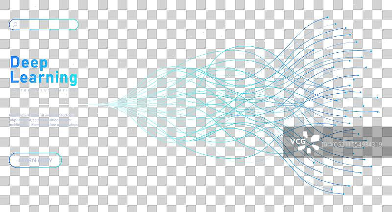 深度学习白色海报图片素材