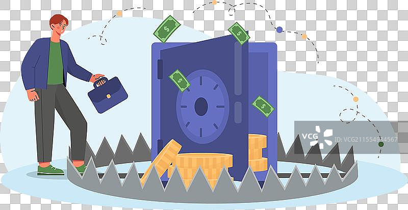 金钱陷阱概念图片素材